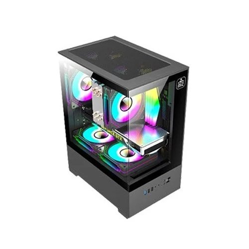 Monarch Ice Cooler X5 ARGB Desktop Gaming Case Black