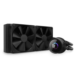 NZXT Kraken 240 240mm AIO Liquid CPU Cooler with LCD Display #RL-KN240-B1