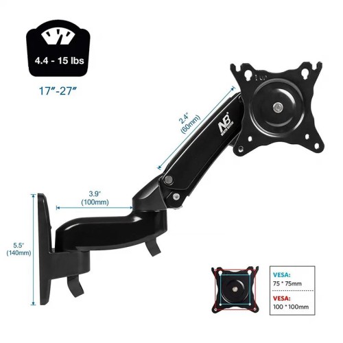 North Bayou F150 Swivel 17-35inch Monitor Desk Mount