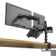 North Bayou H180 FP 22"-32" Monitor Holder+10"-17" Laptop Support Desk Mount