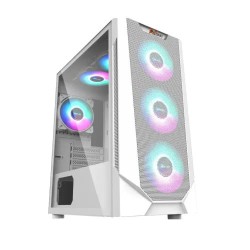 PC Power Panzer Mesh PG-300 Mid Tower ATX Gaming Casing White