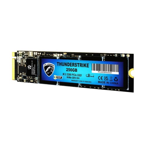 PC Power Thunderstrike 256GB NVMe M.2 2280 PCIe Gen3x4 SSD