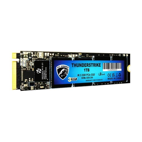 Pc Power Thunderstrike 1TB M.2 2280 PCIe Gen3x4 NVMe Internal SSD