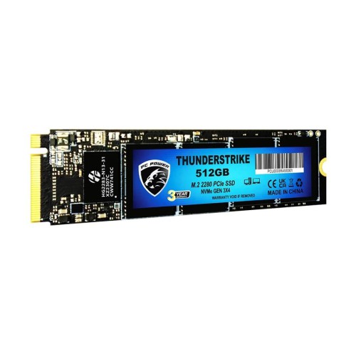 Pc Power Thunderstrike 512GB M.2 2280 PCIe Gen3x4 NVMe Internal SSD