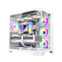 Revenger Air Box 7 ARGB Full Tower Desktop Gaming Case (White)