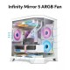 Revenger Air Box Mini ARGB Mid-Tower Gaming Desktop Case (White)