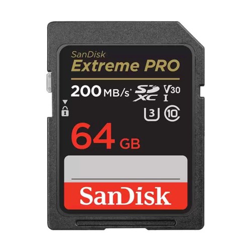 SanDisk Extreme PRO 64GB 200mbps SDXC UHS-I Memory Card (SDSDXXU-064G-GN4IN)