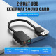 VENTION CDYB0 2-port USB External Sound Card