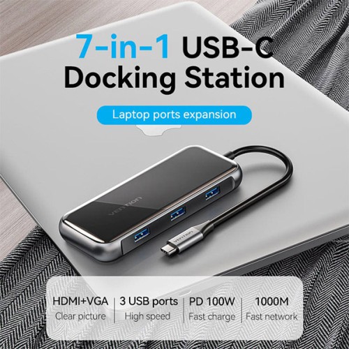 VENTION TFKHB Multifunction 7-in-1 Docking Station