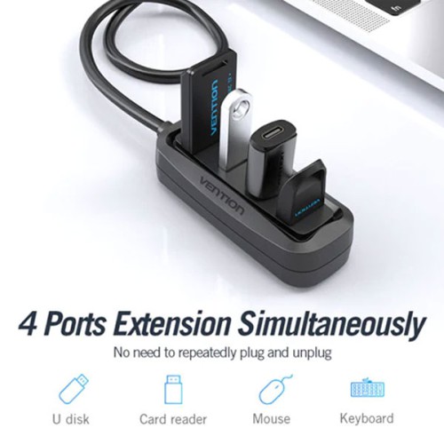 VENTION VAS-J43-B100 4 Port USB 2.0 Hub