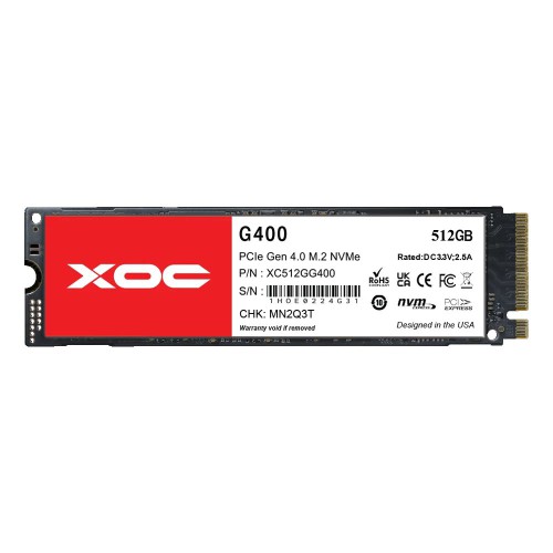 XOC G400 512GB M.2 2280 PCIe 4.0 NVMe SSD