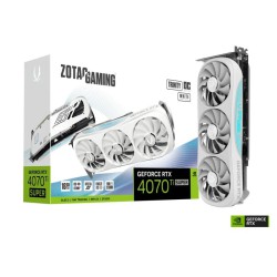 ZOTAC GAMING GeForce RTX 4070 Ti SUPER Trinity OC White Edition 16GB GDDR6X Graphics Card