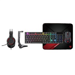 Fantech P51S Power Bundle Wired Gaming Keyboard, Mouse, Mouse Pad, Headphone & Headset Stand Combo