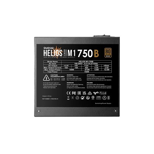 Gamdias HELIOS M1-750B 750W 80 Plus Bronze Non Modular Power Supply