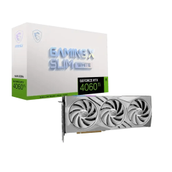 MSI GeForce RTX 4060 Ti GAMING X SLIM WHITE 16GB GDDR6 Graphics Card