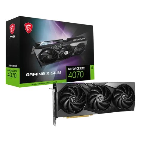 MSI GeForce RTX 4070 GAMING X SLIM 12G GDDR6X Graphics Card