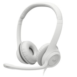 Logitech H390 Stereo USB Headset White with Microphone