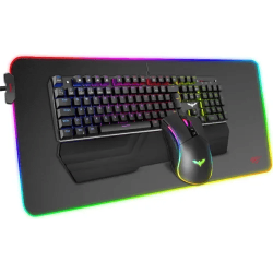 Havit KB511L RGB Wired Mechanical Gaming Keyboard, Mouse & Mouse Pad 3-in-1 Combo