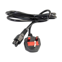 K2 3-Pin 1.5 Meter Black Laptop Power Cable