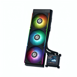 Lian Li Hydroshift LCD 360 RGB Liquid CPU Cooler - Black