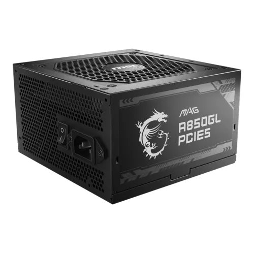 MSI MAG A850GL PCIE5 850W 80 Plus Gold Full Modular Power Supply