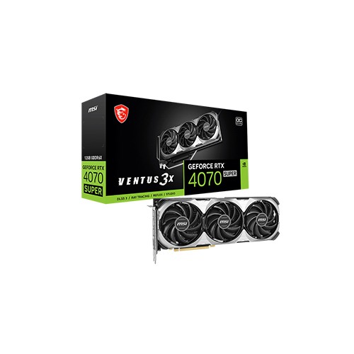 MSI GeForce RTX 4070 SUPER 12G VENTUS 3X OC 12GB GDDR6X Graphics Card