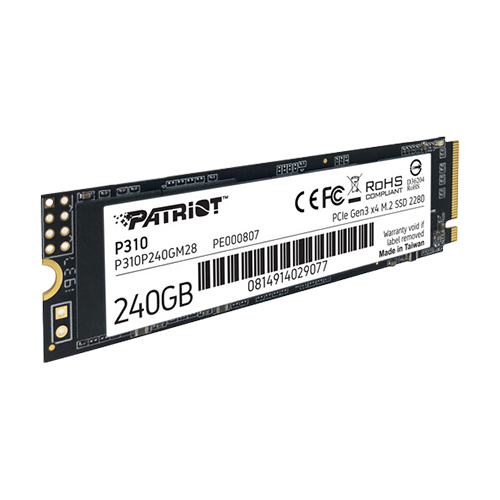 Patriot P310 240GB M.2 2280 PCIe 3.0 NVMe SSD