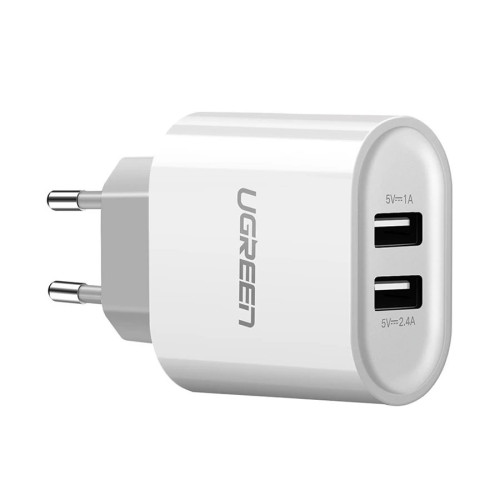 Ugreen CD104 (20384) Dual USB White Charger #20384