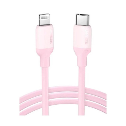 UGREEN US387 (60625) USB-C to Lightning Silicone Cable 1m (Pink)