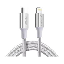 Ugreen US304 (70524) USB Type-C Male to Lightning Silver 1.5 Meter Charging Cable