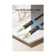 VENTION P350AC300-B-M Cotton Braided 3.5mm Male to Male Audio Cable 3M Black Metal Type