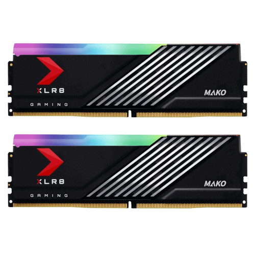 PNY XLR8 MAKO 16GB DDR5 6000MHz RGB Gaming RAM (BLACK)