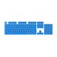 Corsair PBT Double-Shot Pro Keycap Mod Kit - Elgato Blue