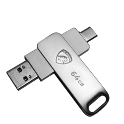 PC POWER P64 64GB USB 3.2 Gen1 Type-C DUAL FLASH DRIVE