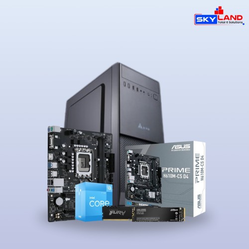 ASUS PRIME H610M-CS D4 With Intel Core i3-12100 12th Gen PC Build