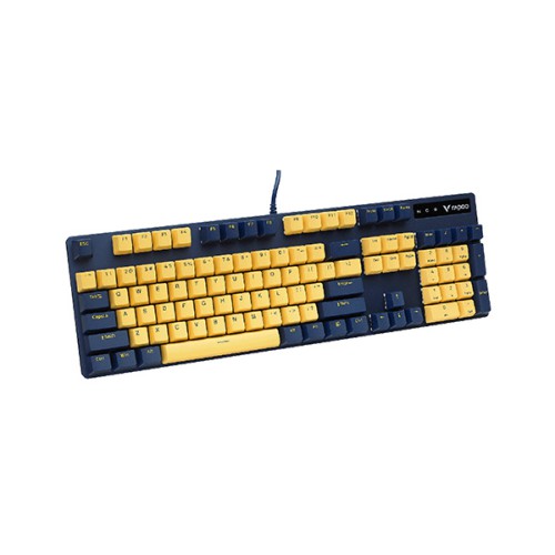 Rapoo V500PRO Yellow-Blue Backlit Gaming Mechanical Keyboard