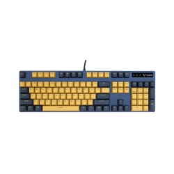 Rapoo V500PRO Yellow-Blue Backlit Gaming Mechanical Keyboard