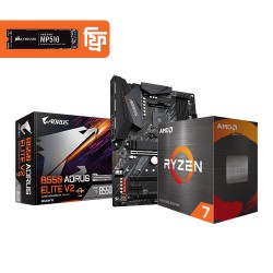 AMD Ryzen 7 5800X With GIGABYTE B550 AORUS ELITE V2 Mobo CPU Combo