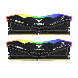 TEAM Delta RGB 16GB(2x8GB) DDR5 5200MHz Gaming Desktop RAM Black