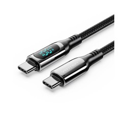 VENTION TAYBAV Type-C to Type-C 5A USB 2.0 LED Display Cable - 1.2M