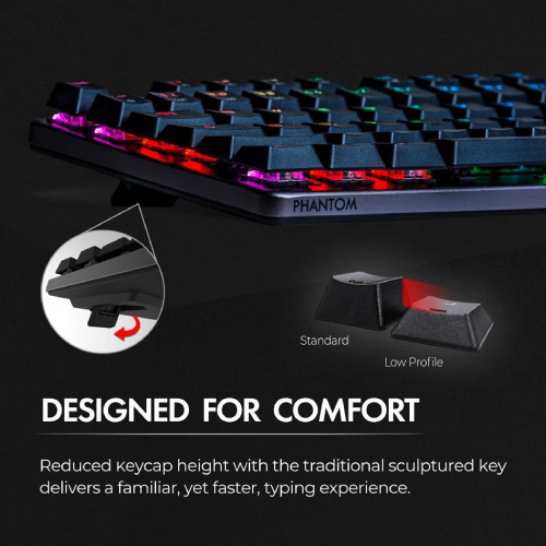 Tecware Phantom L Low Profile Hotswappable Mechanical Keyboard