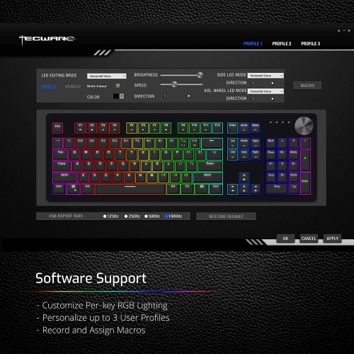 Tecware Spectre Pro RGB Hotswappable Mechanical Keyboard