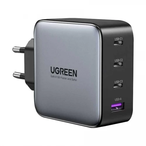 UGREEN GaN Fast Charger 100W 3 Port USB-C & 1 Port USB