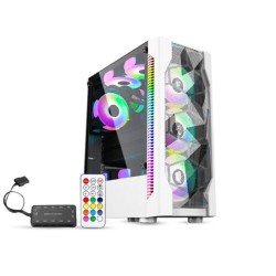 View One V335DW 4xRGB Fan Gaming Casing With Remote Controller