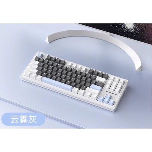 XINMENG M87 PRO Wired ICE BLUE BACKLIT Gasket Mounted Hotswappable Mechanical Keyboard