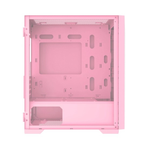 Xigmatek Gemini II Queen Tempered Glass Mini Tower Case (Pink)