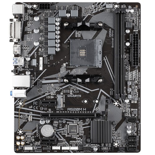 GIGABYTE A520M H AM4 Micro ATX Motherboard