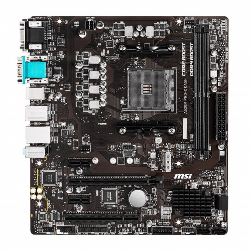 MSI A520M PRO-C DASH AMD AM4 Micro-ATX Motherboard