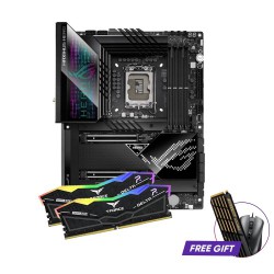 ASUS ROG MAXIMUS Z690 HERO Motherboard and TEAM DELTA 32GB (16GBx2) 6400MHz DDR5 RGB Gaming RAM Bundle