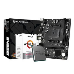 AMD Athlon 3000G With MAXSUN CHALLENGER B450M MICRO ATX MOTHERBOARD